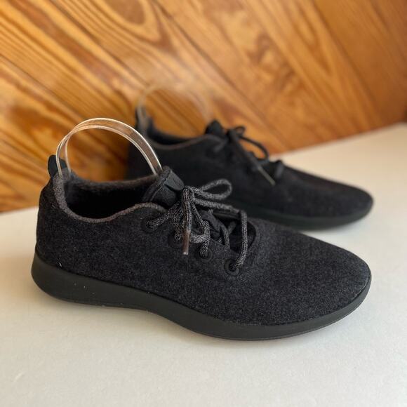 Allbirds Men's The Wool Runner Sneakers in Natural Black - Picture 1 of 8